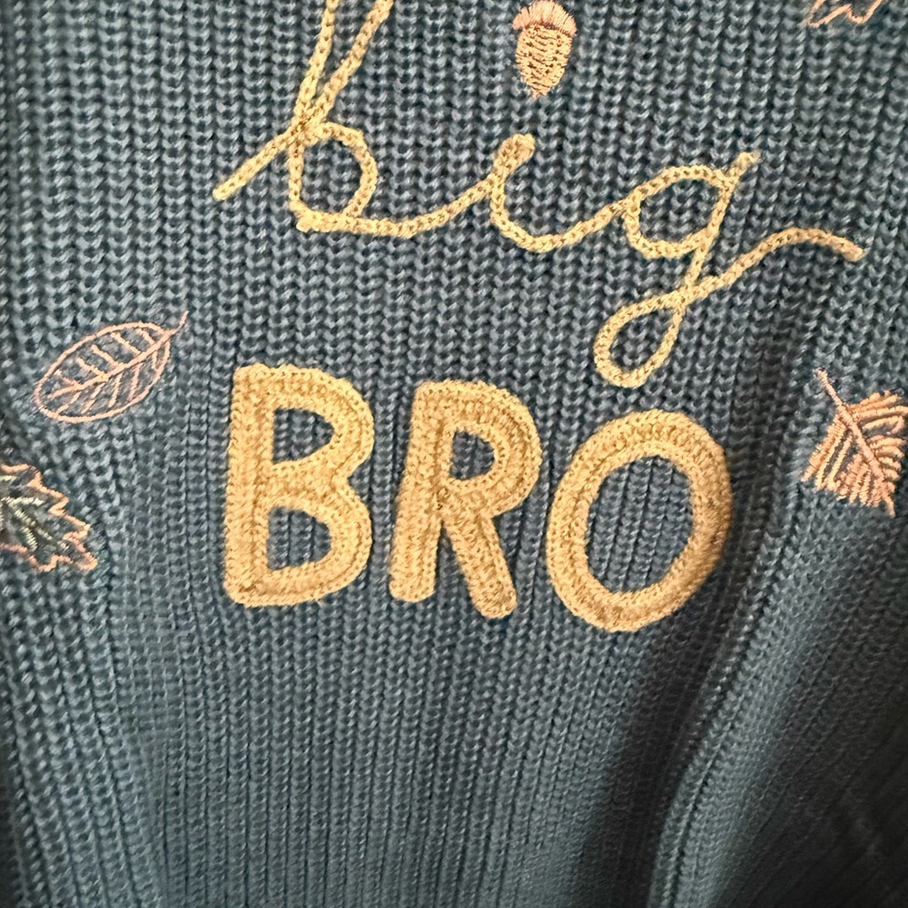 Big Bro Knit Sweater - Teal Blue - Picture 3 of 5